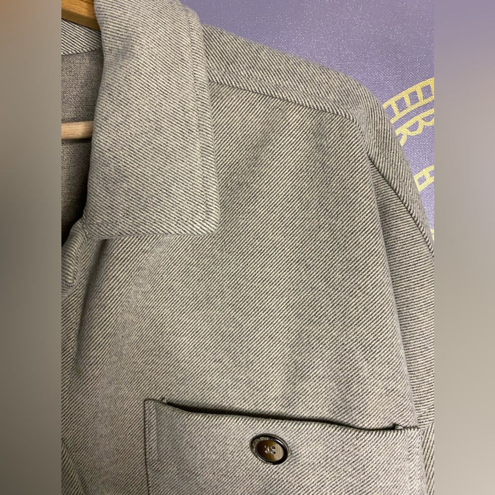 Revolve Oat Herringbone Button Down Shacket - image 4